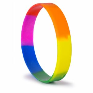 BRACCIALETTO ARCOBALENO IN SILICONE - LPE14296