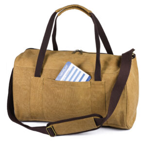 BORSA DA VIAGGIO VINTAGE IN POLICOTONE CANVAS