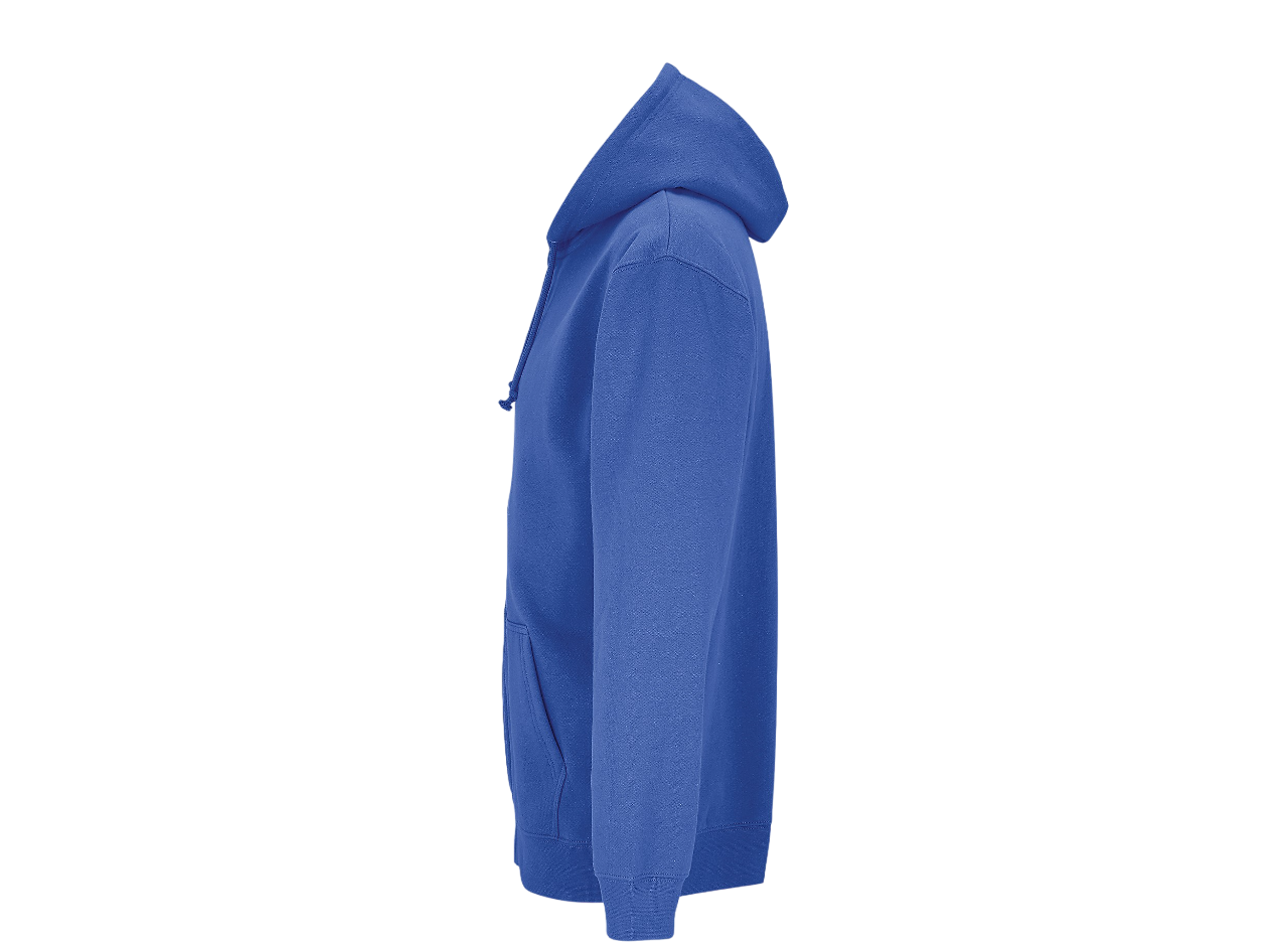 FELPA CON CAPPUCCIO CON ZIP UNISEX GARZATA - LPSOL03812 - immagine 3